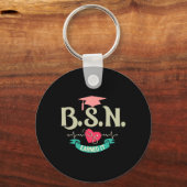 BsnはItナース度上級看護学卒業生を取得 キーホルダー (正面)