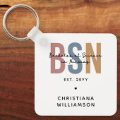 BSNカスタム看護学士号 キーホルダー (正面)