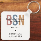 BSNカスタム看護学士号 キーホルダー (裏面)