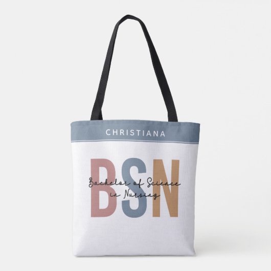 BSNカスタム看護学士号 トートバッグ (裏面)