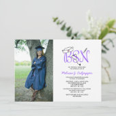 BSNナースのフォトグラジェンピンパーティー/紫 招待状 (スタンド正面)