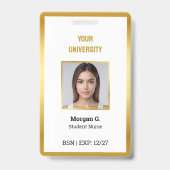 BSNナースカスタムフォト名 バッジ (裏面)