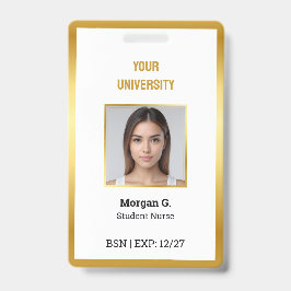 BSNナースカスタムフォト名 バッジ