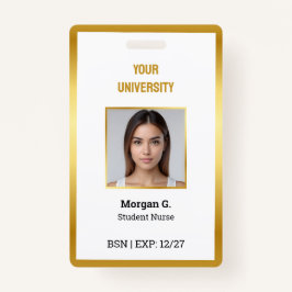 BSNナースカスタムフォト名 バッジ