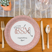 BSNナース卒業用ピンニングパーティーデコ ペーパープレート