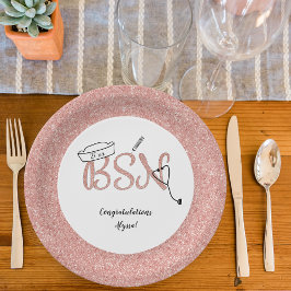 BSNナース卒業用ピンニングパーティーデコ ペーパープレート