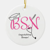 BSNナース卒業記念 セラミックオーナメント (正面)