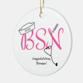 BSNナース卒業記念 セラミックオーナメント (左)