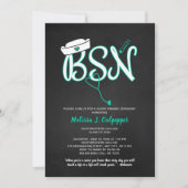 BSNフォトナース卒業式ピニング式 招待状 (正面)