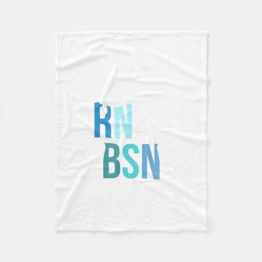 BSN卒業おめでとう 看護師 フリースブランケット (正面)