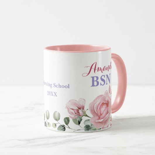 BSN看護学校卒業 マグカップ (正面右)