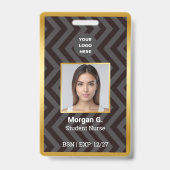 BSN看護師オリジナルロゴ写真 バッジ (裏面)