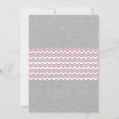 BSN看護師卒業招待状、ピンクグレイチョークボード 招待状 (裏面)