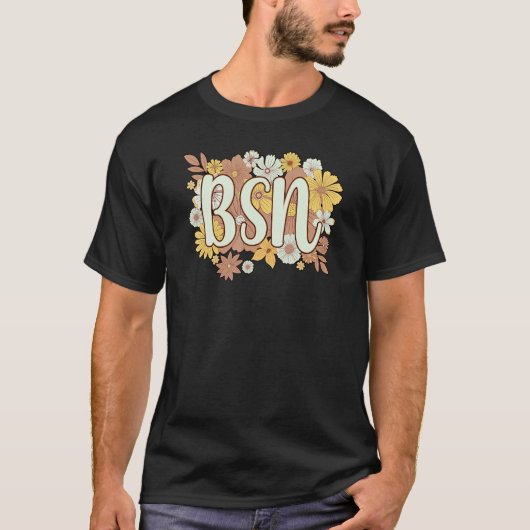 BSN看護花の科学の学士号 Tシャツ (正面)