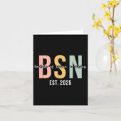 Bsn Est2025年看護学士 カード (黄色い花)
