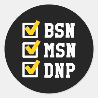 Bsn Msn Dnp博士号の学位チェックリスト卒業 ラウンドシール
