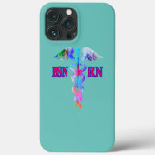 BSN Registered Nurse RN Caduceus Nursing Emblem Case-Mate iPhoneケース (裏面)