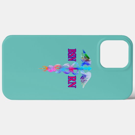 BSN Registered Nurse RN Caduceus Nursing Emblem Case-Mate iPhoneケース (裏面 (横))