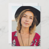 BSN RNナース卒業パーティー発表金ゴールド 招待状 (裏面)