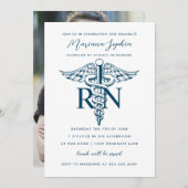 BSN RNナース卒業発表カスタム色 招待状 (正面/裏面)