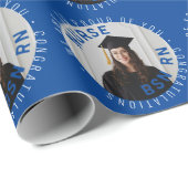 BSN RN写真のナースを作成する ラッピングペーパー (ロールコーナー)