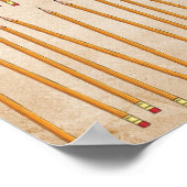 BSP SCHOOL PENCILS EDUCATIONのパタ書ーンバック ポスター (角)