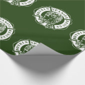 BSRの公式のロゴの包装紙-緑 ラッピングペーパー (角)