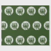 BSRの公式のロゴの包装紙-緑 ラッピングペーパー (フラット)