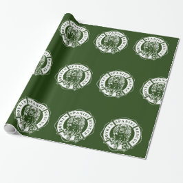 BSRの公式のロゴの包装紙-緑 ラッピングペーパー