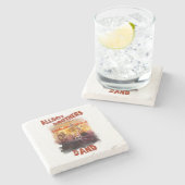 BSRのAllbot Brothers Bandとの石コースター ストーンコースター (横)