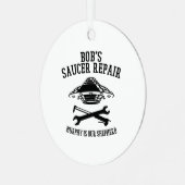 BSRブラックロゴ付きラウンドメタルオーナメント メタルオーナメント (正面左)