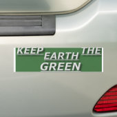 bstick.keep.the.earth.green バンパーステッカー (車上)