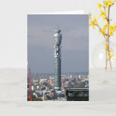 BTタワー、ロンドン、イギリス カード (黄色い花)