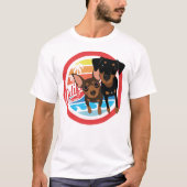 BT2MPSカリフォルニア最小ピンドッグTシャツ Tシャツ (正面)
