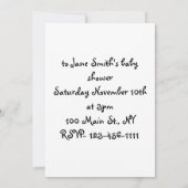 BT-ストーおもしろいクベビーシャワー招待状 招待状 (裏面)