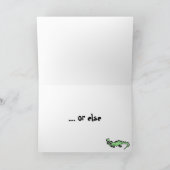 BT-Gator誕生日カード カード (内部)