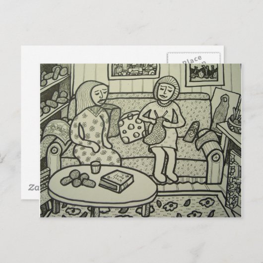 bt Pilieroを編むために学んで下さい ポストカード (正面/裏面)