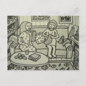 bt Pilieroを編むために学んで下さい ポストカード (正面)