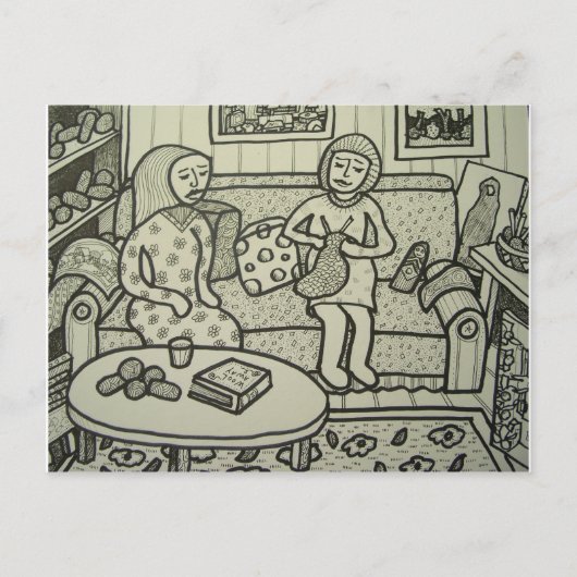 bt Pilieroを編むために学んで下さい ポストカード (正面)