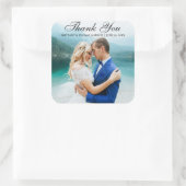 BT Sq結婚の写真モダンシールに感謝 スクエアシール (バッグ)