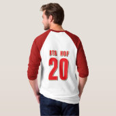 BTA HOF20の男子野球のワイシャツ Tシャツ (裏面フル)