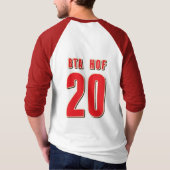 BTA HOF20の男子野球のワイシャツ Tシャツ (裏面)