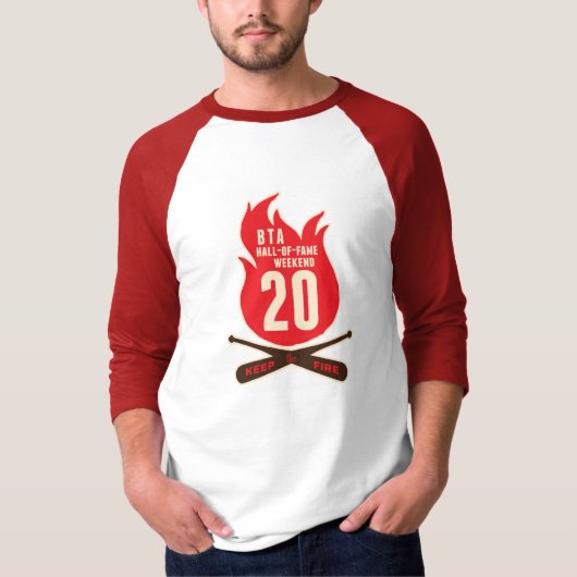 BTA HOF20の男子野球のワイシャツ Tシャツ (正面)