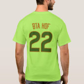 BTA HOF22メンズチャンピオンベースボールシャツ Tシャツ (裏面)