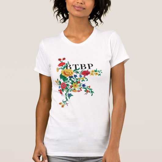 BTBPの花の爆弾のTシャツ Tシャツ (正面)