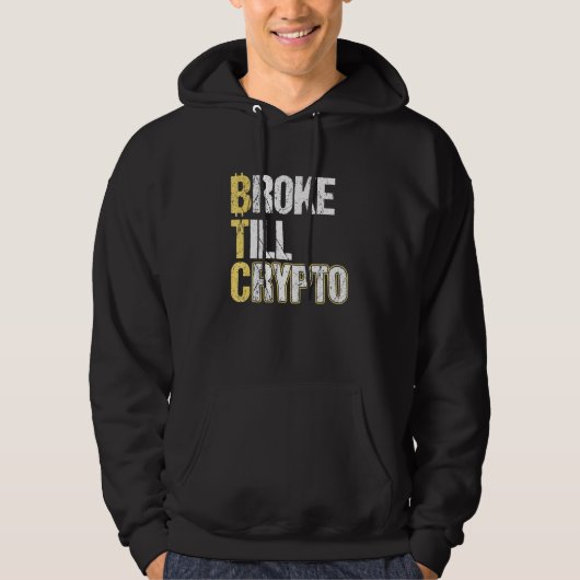 Btcは暗号ビットコインまで壊れた パーカ (正面)
