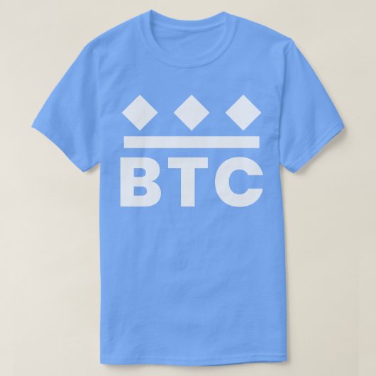 BTCキングコイン Tシャツ (デザイン正面)
