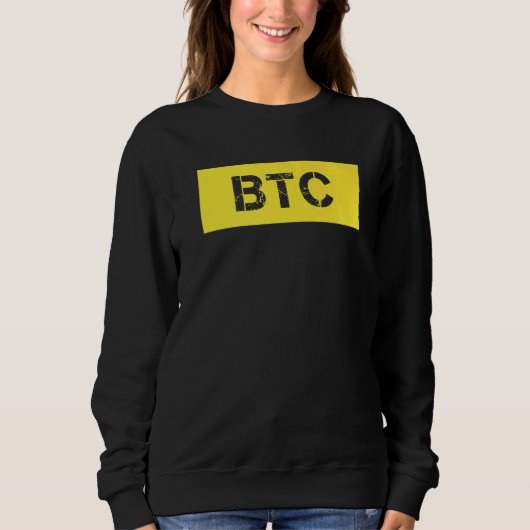 Btcビットコイン スウェットシャツ (正面)