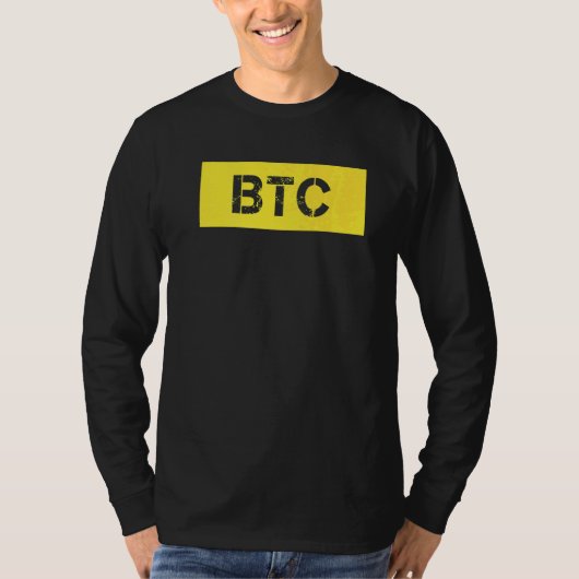 Btcビットコイン Tシャツ (正面)