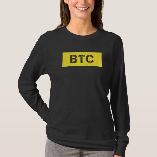 Btcビットコイン Tシャツ (正面)